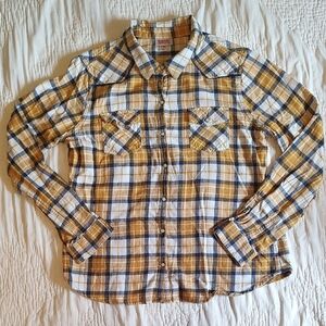 Plaid Pearl Snap